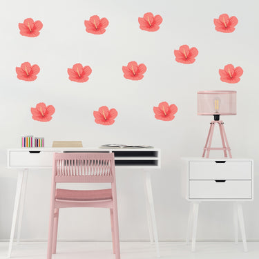 Hibiscus Flowers Wall Decals